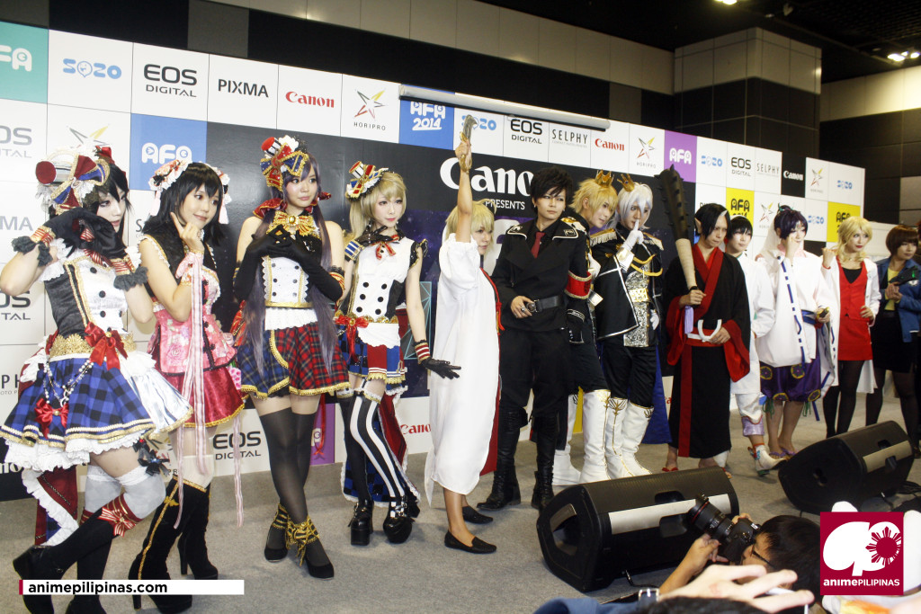 AFA2014 Guest cosplayers on the "Future Stage". (Photo by JM Melegrito)