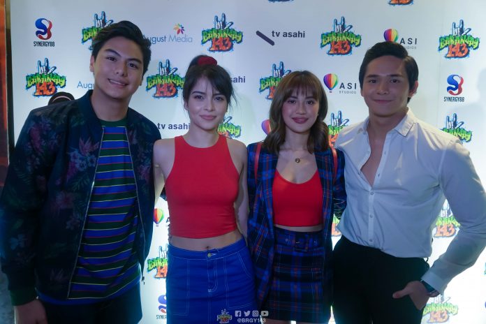 Migo Kelley Julie and Ruru at the Brgy 143 special screening