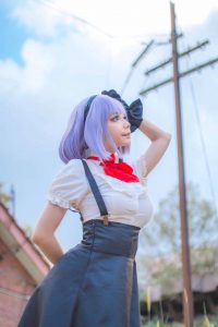Singaporean cosplayer BoiledCurry portraying "Hotaru Shidare" of Dagashi Kashi. (Photo from Facebook / One Cloud / BoiledCurry)